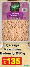ÇEREZYA KAVRULMUŞ BADEM İÇİ 250 G ÇEREZYA KAVRULMUŞ BADEM İÇİ 250 G